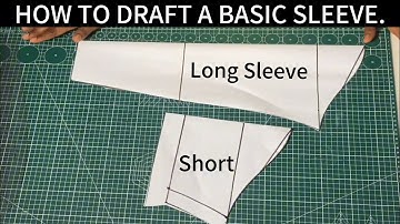 How To Draft A Basic Long And Short Sleeve Pattern | Beginner Friendly Tutorial #foryou