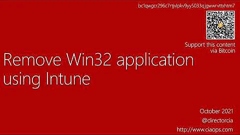 Uninstall Win32app with Intune