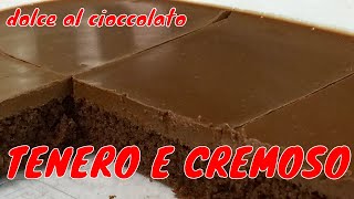 Tenero e cremoso dolce al cioccolato MATTONELLA DI CIOCCOLATO