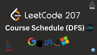 Leetcode 207 🔥 Course Schedule | Graph Series | DFS Cycle Detection + Topological Sort Explained