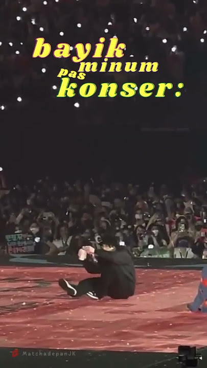 Beginilah bayi minum pas konser😂 | #jungkook #bts #jungkookbts #matchadepanjk #fyp