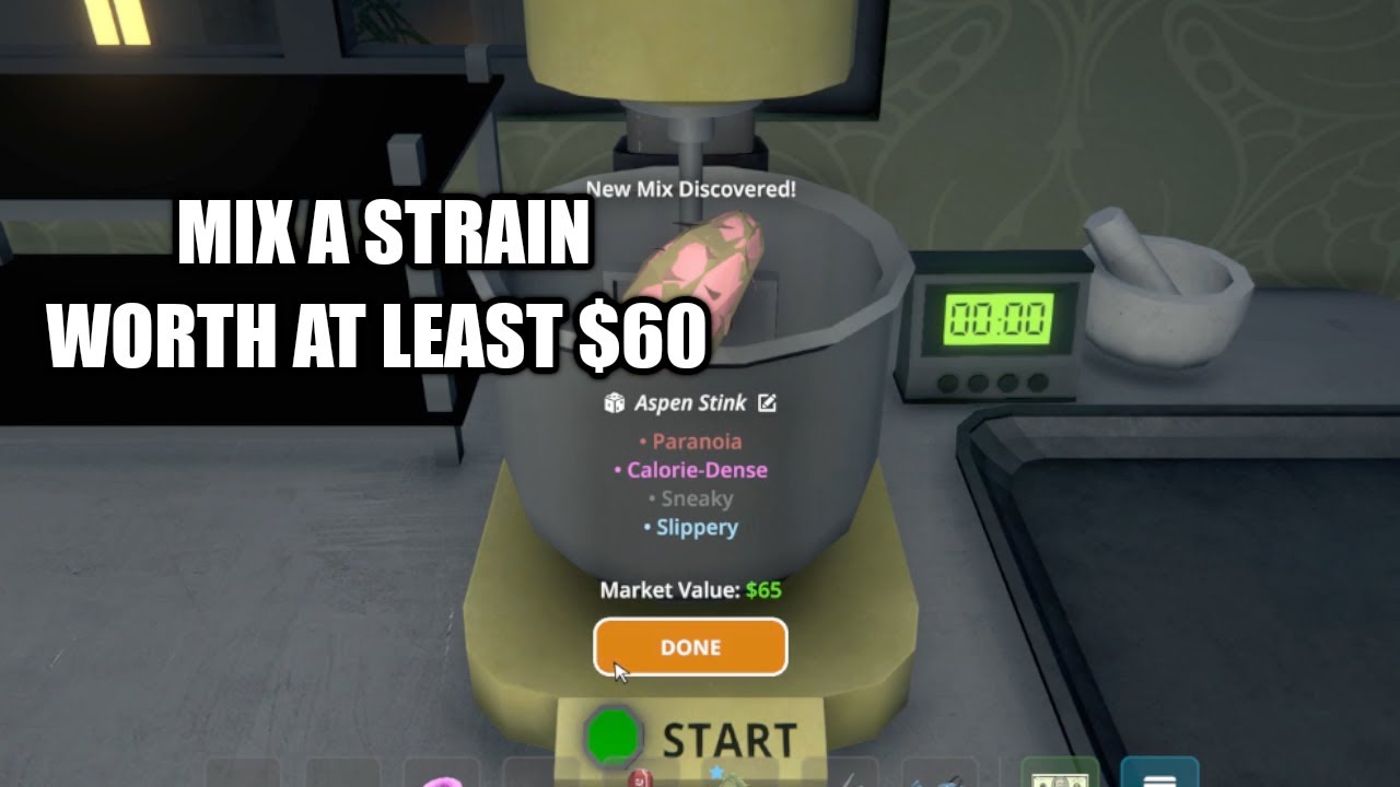 Mix a strain worth at least $60 | Schedule 1 - YouTube