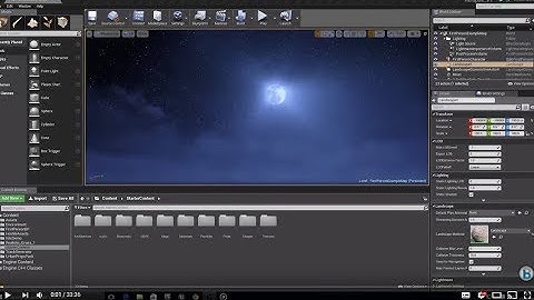 Unreal Engine 4 Tutorial - Night Time Scene  - [TUTORIAL] UE4 Night Scene -   MOON