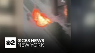 Man accused in a gasoline attack outside a federal building in Lower Manhattan