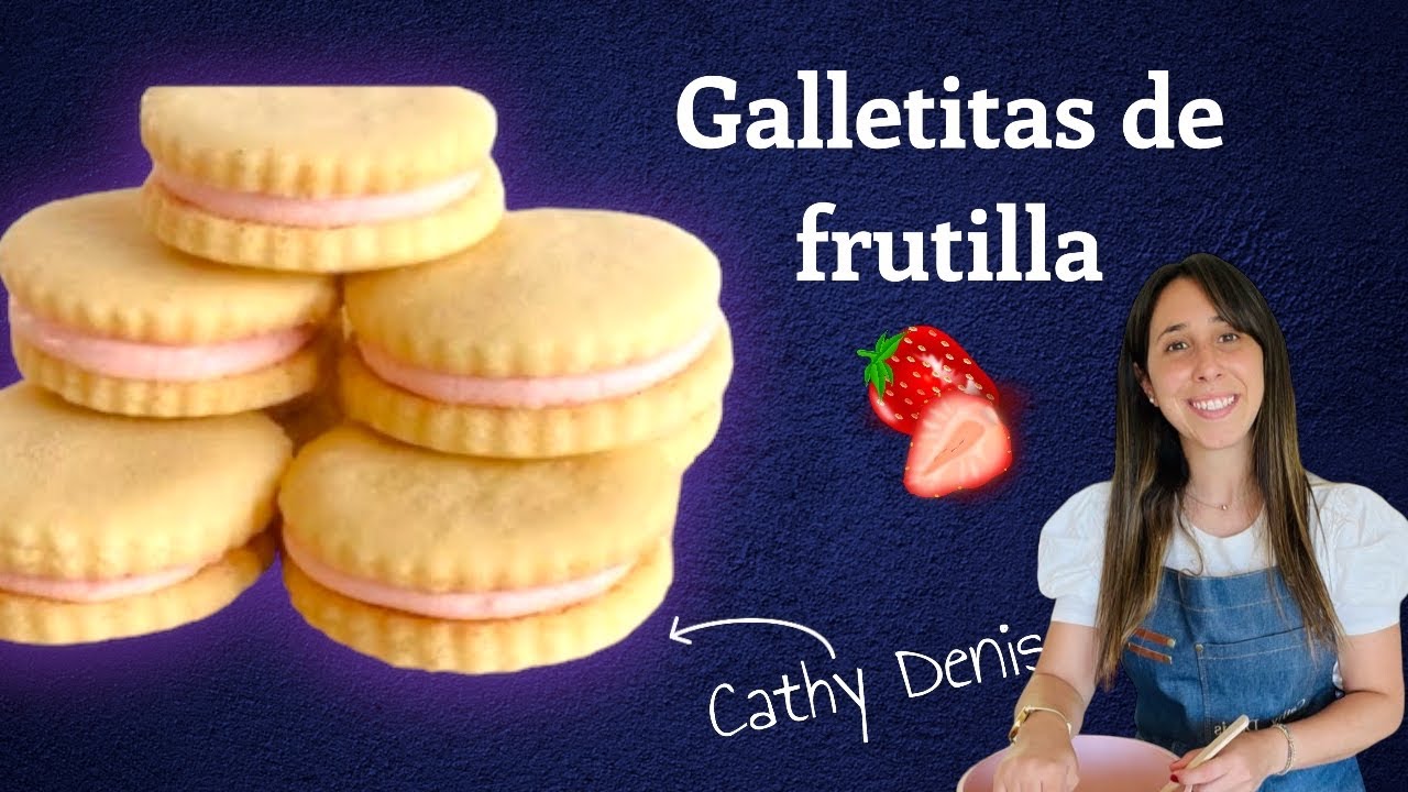 Galletitas rellenas de frutilla