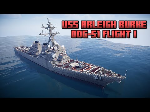 Minecraft Arleigh Burke Navy Destroyer Tutorial (1/4)