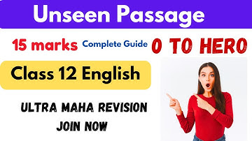 Unseen Passage Class 12 English 2082 | NDGURU Live Maha Revision | NEB Board Exam Preparation