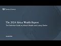 The 2024 africa wealth report  global report webcast series