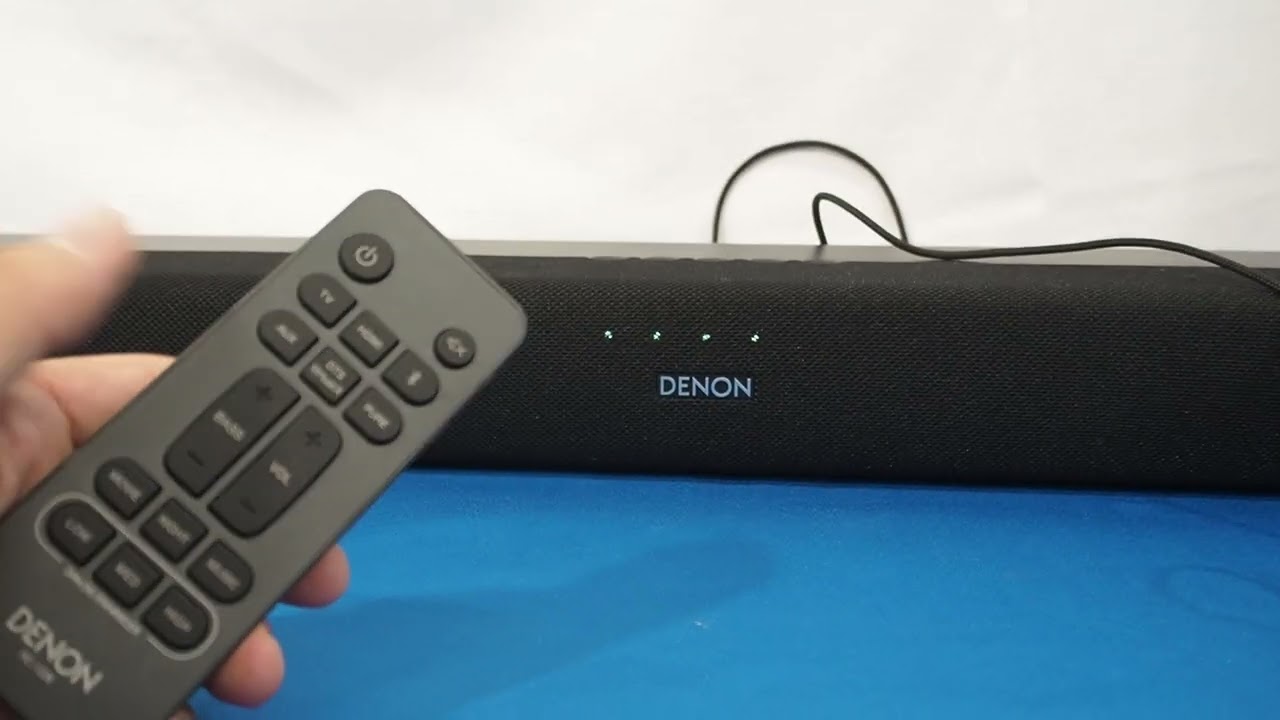 デノン サブウーファー内蔵サウンドバー DHT-S216 - YouTube