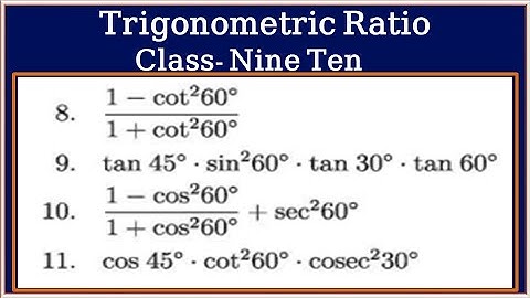 Trigonometric Ratios || Class Nine Ten Math chapter 9.2 || SSC General Math Chapter 9.2 || No-03