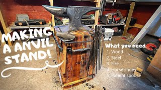Making a anvil stand!