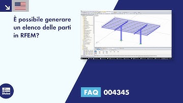 [EN] [IT] FAQ 004345 | È possibile generare un elenco delle parti in RFEM?