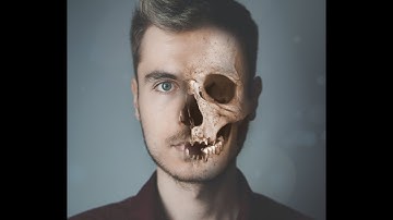 Halloween Skull Face - Photoshop Tutorial.Pixima
