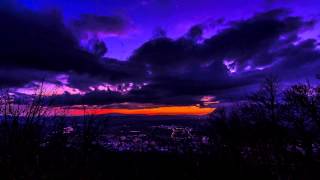 Violet Clouds over Postojna Time Lapse