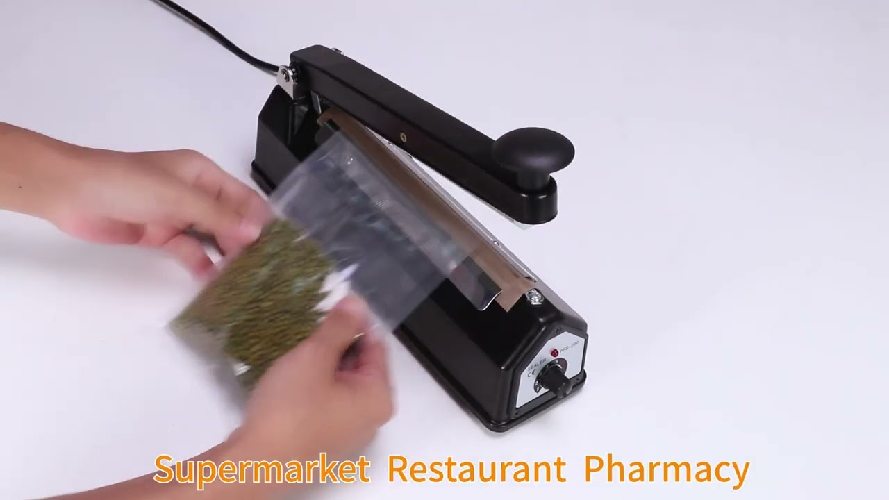 TCDO.Impulse Heat Sealer Manual Bags Sealer Heat Sealing Machine 8-16 Inch for Plastic PE PP Bags.