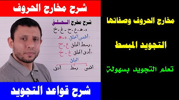 مخارج الحروف وصفاتها. التجويد المبسط للمبتدئين