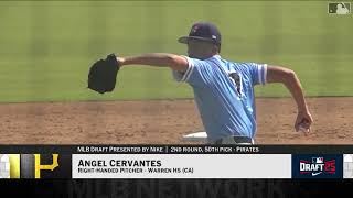 Pittsburgh Pirates Select Angel Cervantes with No. 50 Pick in 2025 MLB Draft!