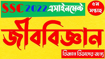 ssc 2022 Class 10 5th week Assignment Biology || দশম ১০ম শ্রেণির এসাইনমেন্ট জীববিজ্ঞান ৫ম সপ্তাহ