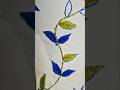 hand embroidery fishbone stitch leaf design for dress.#embroiderypatterns #khadizascreativehand