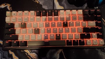 (epomaker ep84) customized keycaps with triple tape mod and stock foam mod!