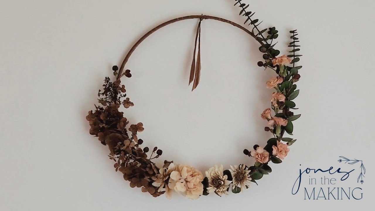 Making a Dried Flower Wreath From Last Year's Flowers | Slow DIY Decor 