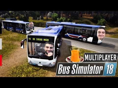 Bus Simulator 18 Multiplayer - Citaro Ormanlık Yolda Kaldı! - Oralet Birlik Tur