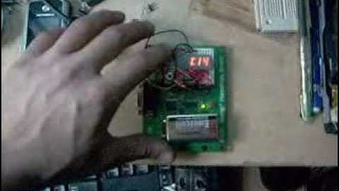 Clock using basic stamp with time set