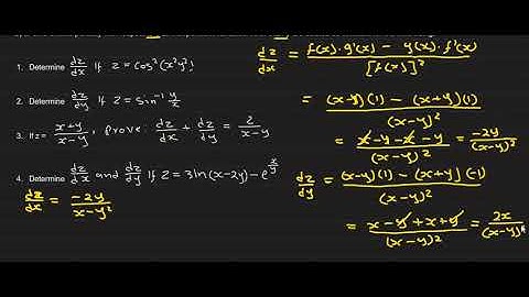 N6 First order Partial derivatives SP