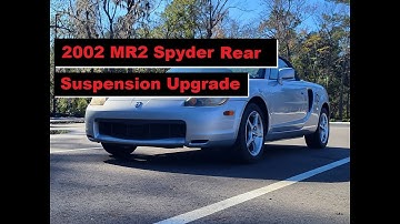 2002 MR2 Spyder Rear Suspension Upgrade - Sway Bars/Coilovers #toyota #mr2 #coilovers #swaybar