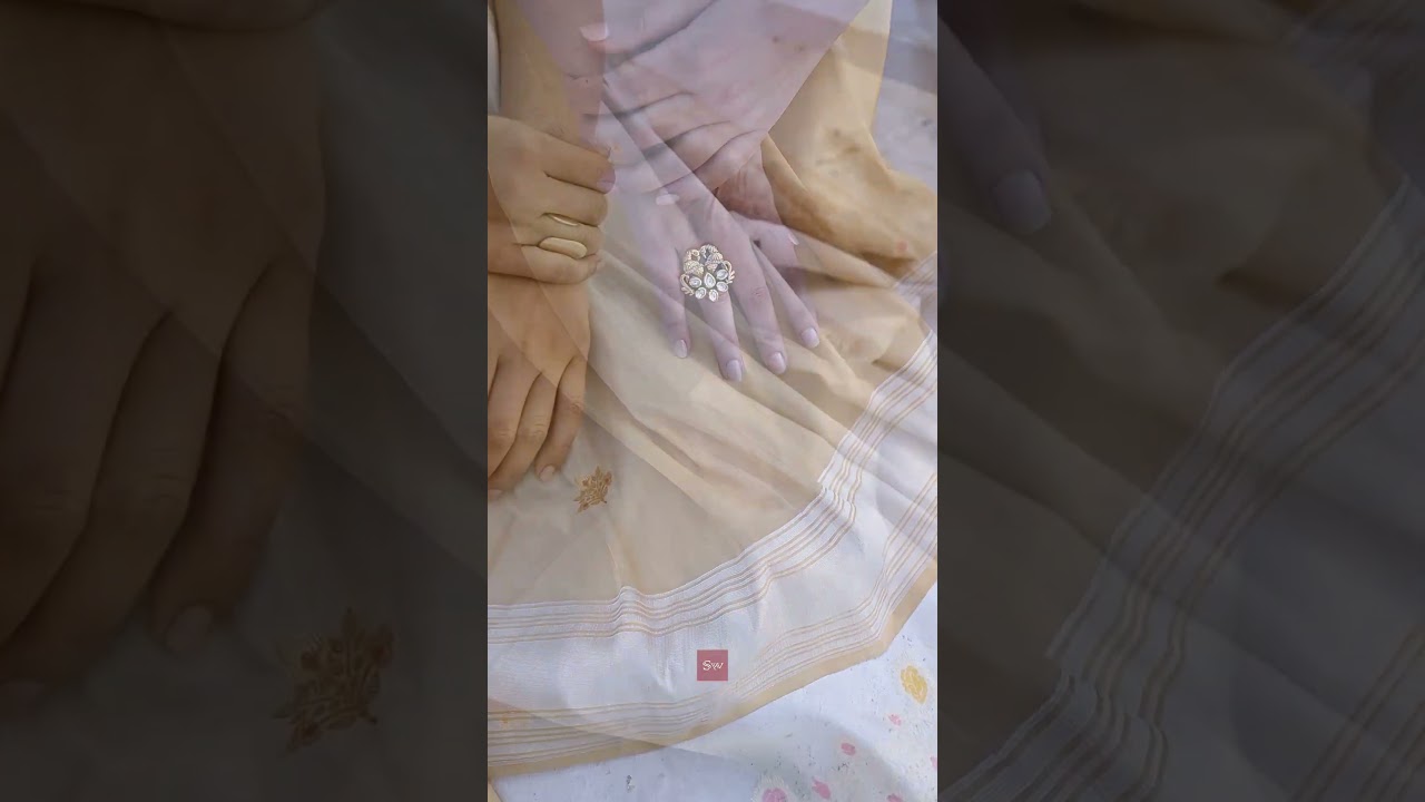 Handwoven Banarasi Tissue Saree - Sacred Weaves