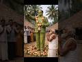 Old man makes The Dr.Bhim Rao Ambedkar statue with leaves #ai #viral #shorts #shortvideo #short