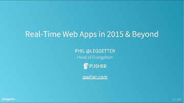Real-Time Web Apps in 2015 & Beyond