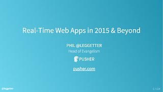 Real-Time Web Apps in 2015 & Beyond screenshot 1
