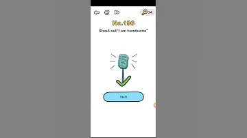 Brain out level 196 Shout out "I am handsome" walkthrough