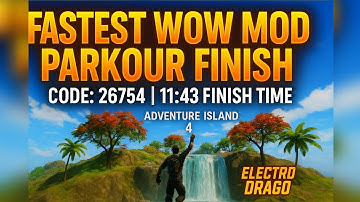 🔥WOW MOD 26754 Completed in Record Time(11:43) | BGMI Parkour Tips & Tricks | Electro Drago Speedrun