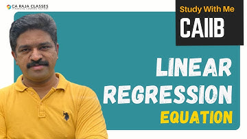 Linear Regression Equation | CAIIB | Advanced Bank Management