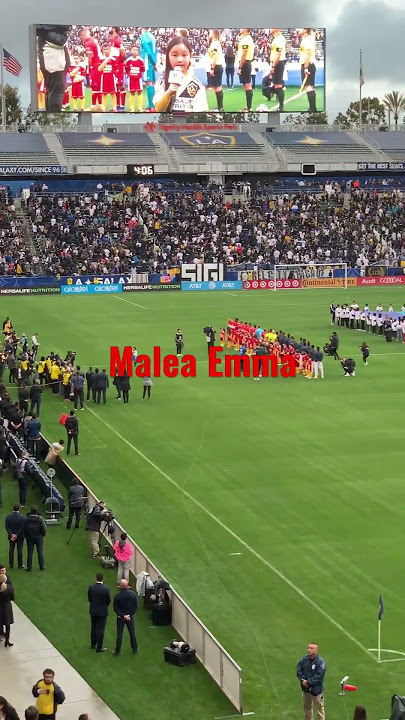 Malea Emma singing the National Anthem #maleaemma #zlatan #zlatanibrahimovic #zava #alexavelar