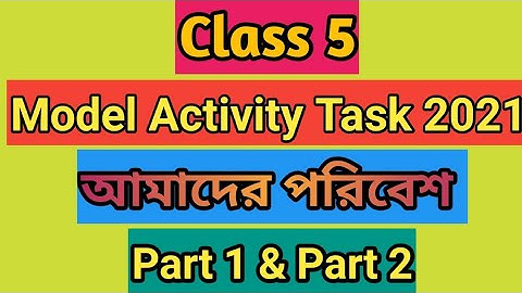 Class 5 amader poribesh Model Activity Task 2021ll আমাদের পরিবেশ