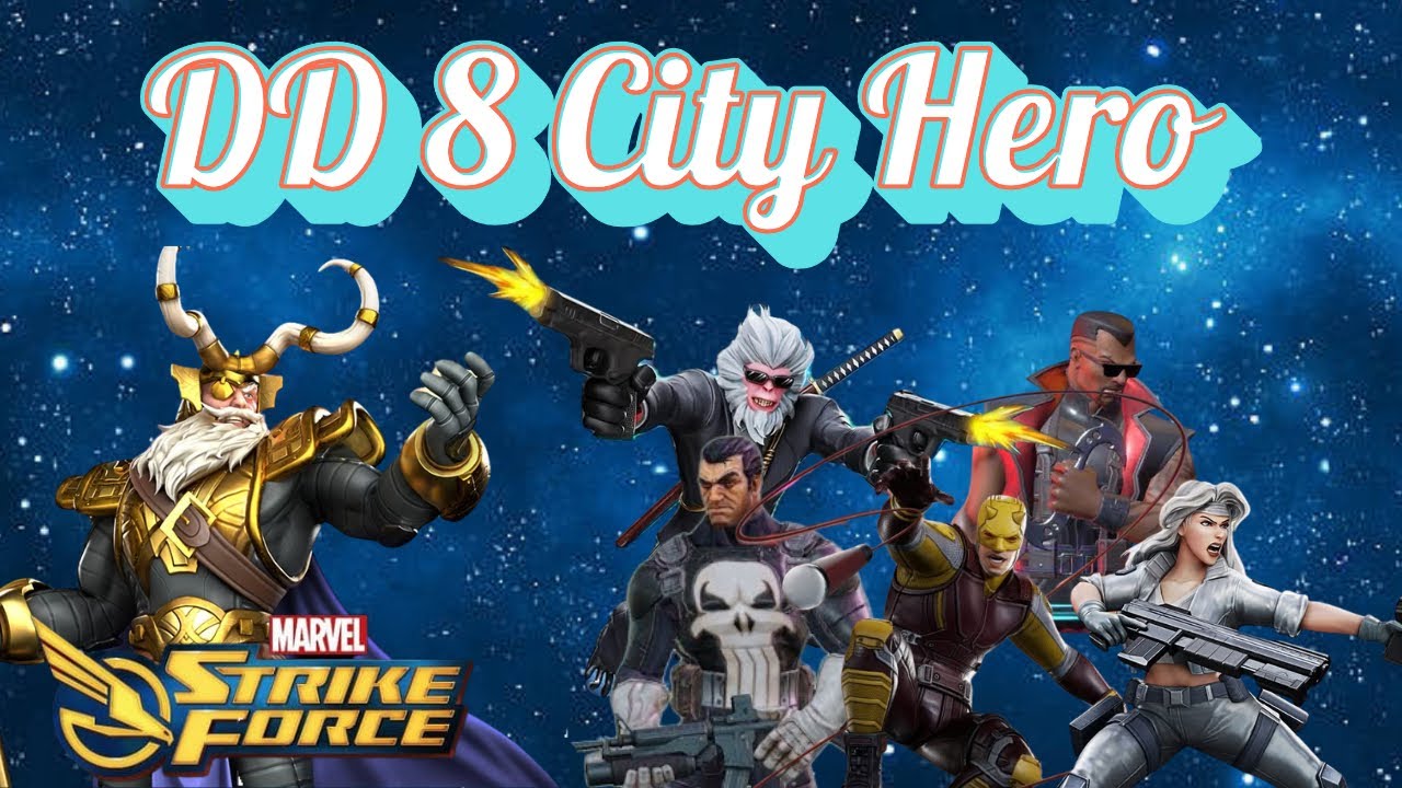 MSF-DARK DIMENSION 8 (DD8)-ГЕРОЙ ГОРОДА С ВИДЖИЛАНТОМ И КЛИНОМ-MARVEL Strike Force