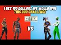 I Competed In a Duo Challenge For 100$