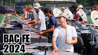Boston Crusaders Front Ensemble 2024 Cleaning Top Of Show To Bottom Of 1A