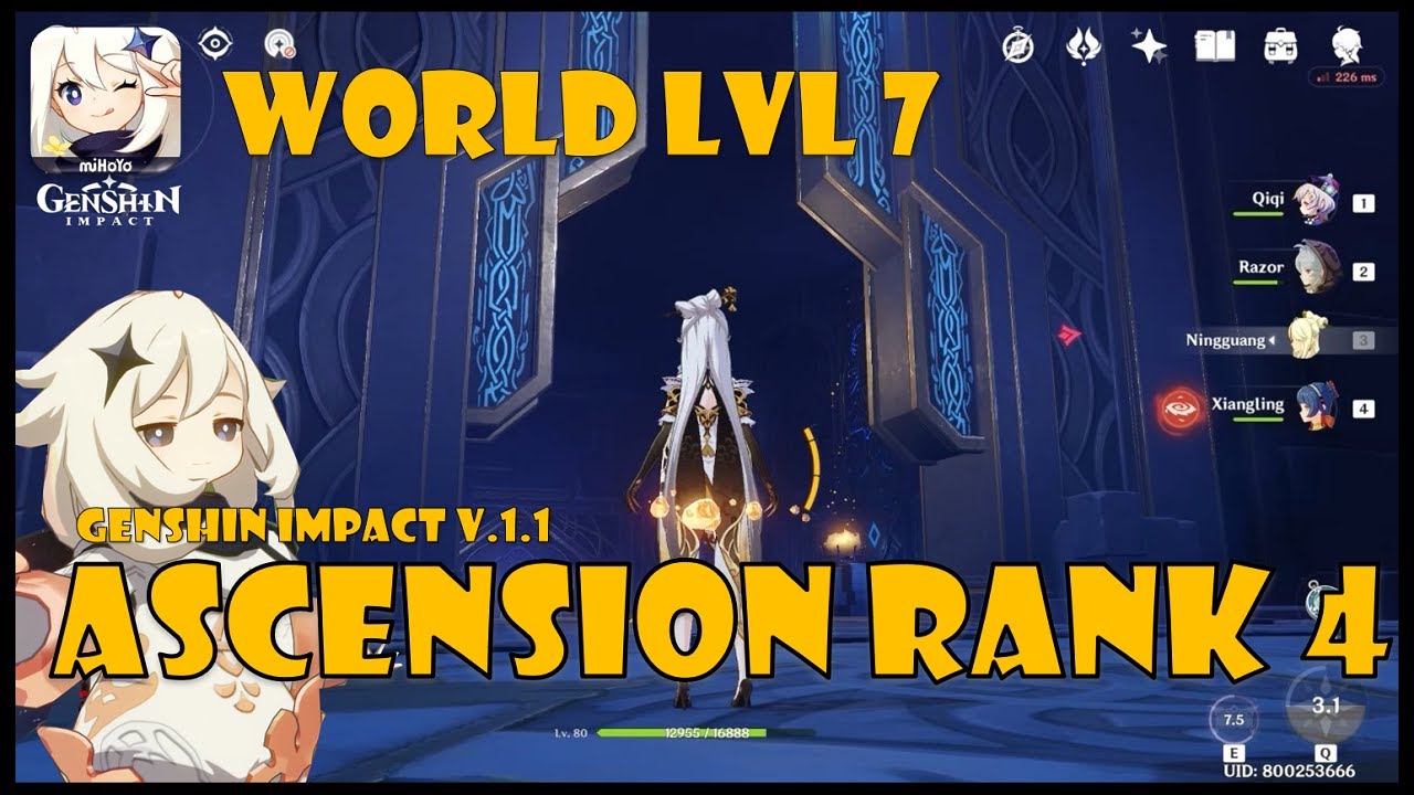 Genshin Impact Adventure Rank Ascension 4 YouTube