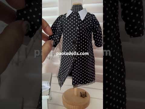 Венсдей. Набір одягу для ляльки Paola Reina 32 см (ручна робота), видео 1