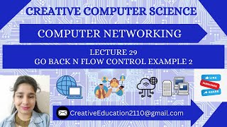29. Go Back N Example 2 || Sliding Window Protocol Flow Control || Computer Networking 🌐.