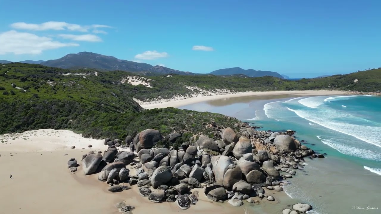 Road trip Australia 2026, Wilson Prom, Panic bay. #australia #panicbay #drone #dji #djimini3pro 