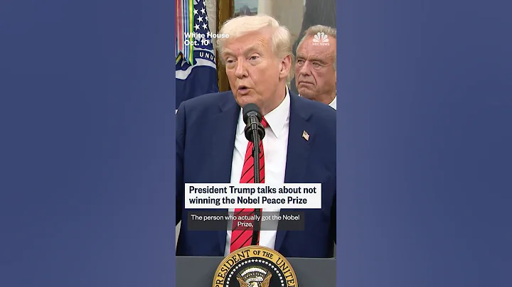 President Trump talks about not winning the Nobel Peace Prize