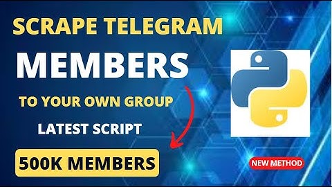 telegram member scraper & adder python script latest