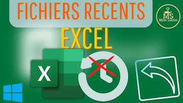 comment supprimer vos fichiers récents dans Microsoft Excel