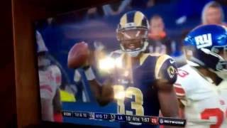Giants vs. Rams ending.