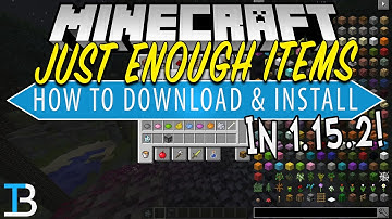 How To Download & Install Just Enough Items in Minecraft 1.15.2